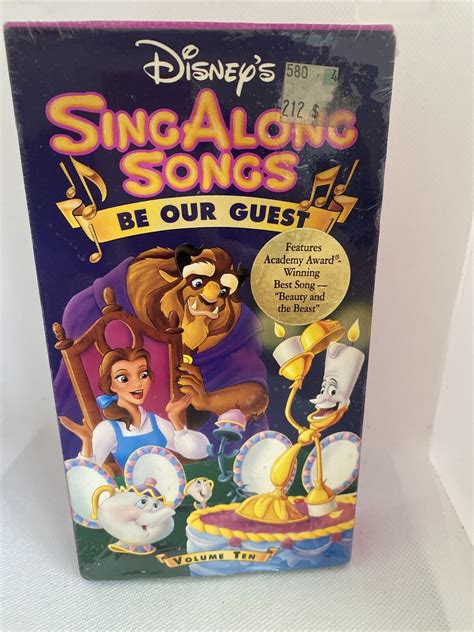 NEW Disneys Sing Along Songs Beauty And The Beast Be Our Guest VHS