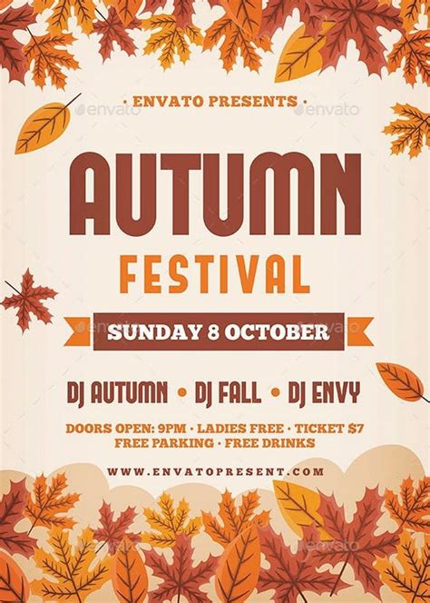 20 Autumn Flyer Templates And Designs Psd Ai Format Templatefor