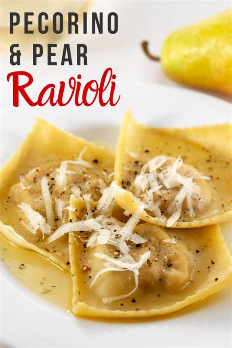 Pear And Pecorino Ravioli Recipe Ravioli Recipe Homemade Recipes