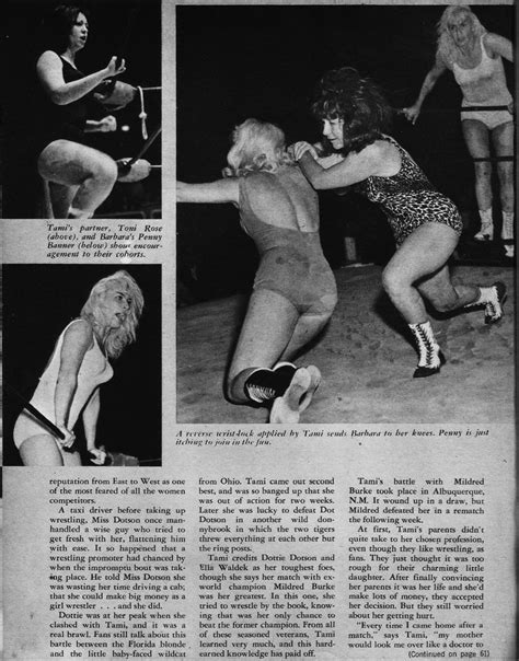 1968 May Wrestling Revue Magazine Wrestling Tomi Strong Women