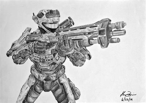 Halo Reach Noble Six By Kevinbui On Deviantart