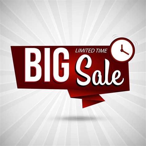 Big Sale Banner Background 1211410 Vector Art At Vecteezy