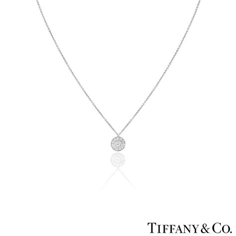 Tiffany Co Platinum Diamond Circlet Pendant Rich Diamonds