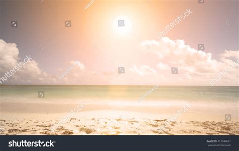 Sunset On Beach Minimalist Scene Stock Photo 212944651 Shutterstock