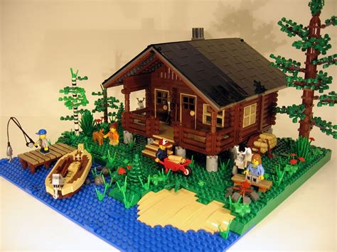 Lego Ideas Log Cabin Two Seasons