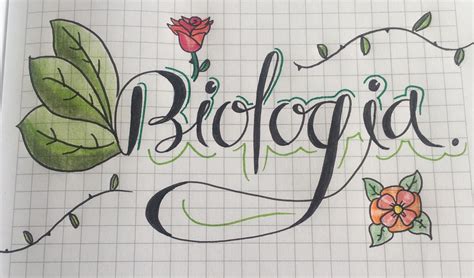 Dibujos Para Caratula De Biologia : Cuaderno Biologia Biology Notebook