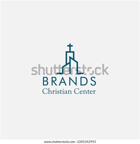 Christian Center Logo Religious Events Endeavors Stock Vector Royalty