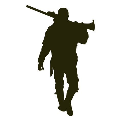 Hunter Gun Front Aiming Silhouette Transparent Png Sv