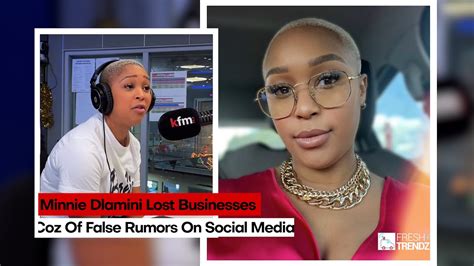 Minnie Dlamini Speak On How Social Media Has Hurt Her And Lost ‘jobs