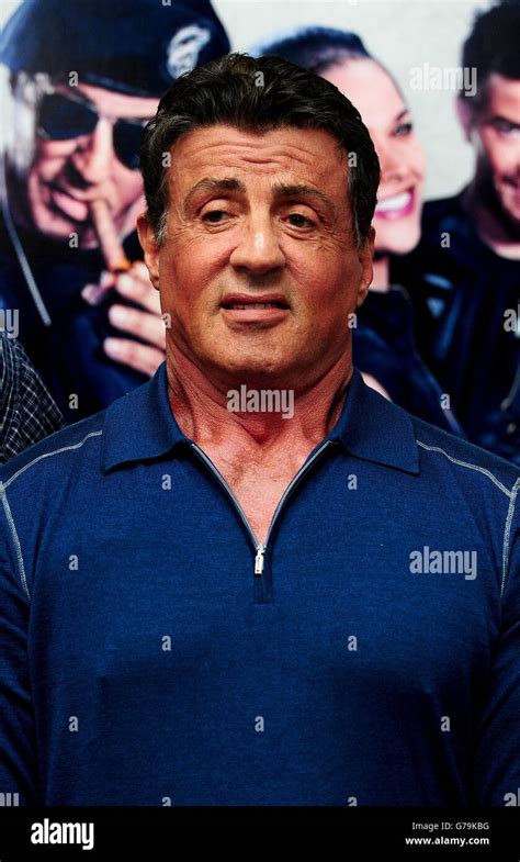 Sylvester Stallone Attending A Photocall For The Expendables Iii At The