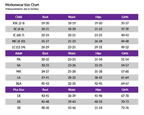 Sizing Charts Edees Place