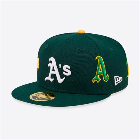 New Era Mlb Oakland Athletics 59fifty Low Profile Fitted Logo Cap