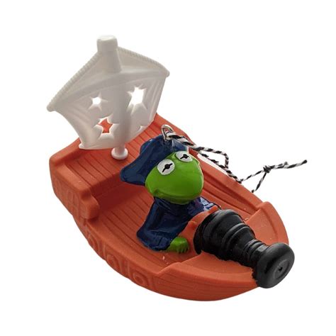 Kermit Pirate Boatupcycled Ornament Etsy