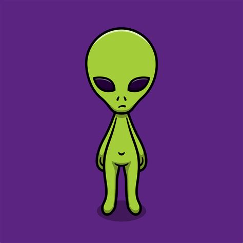 Cute Alien Cartoon Vector Icon Illustration 5421141 Vector Art At Vecteezy