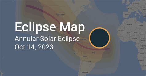 Eclipse Path Of Annular Solar Eclipse On October 14 2023