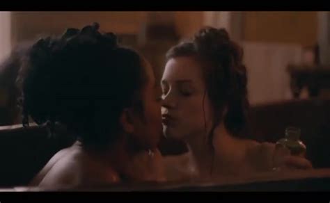 Karla Simone Spence Sophie Cookson Lesbian Breasts Scene In The Confessions Of Frannie Langton