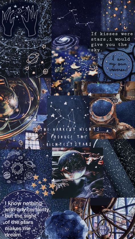 Blue Aesthetic Stars Universe Wallpaper ᴄɪᴇʟᴏ Wallpaper Space