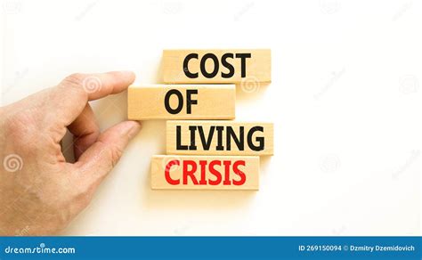 Cost Of Living Crisis Symbol Concept Words Cost Of Living Crisis On