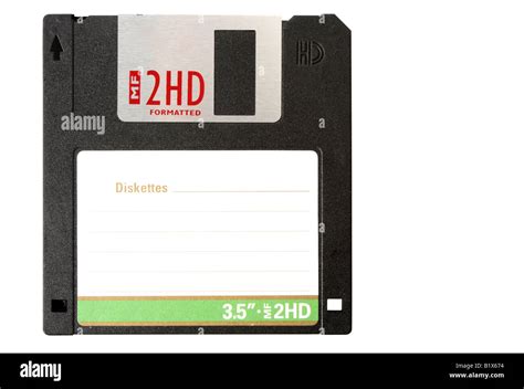 Vintage Floppy Disk Isolated On White Stock Photo Alamy