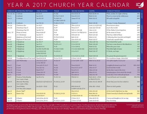 Liturgical Calendar Colors