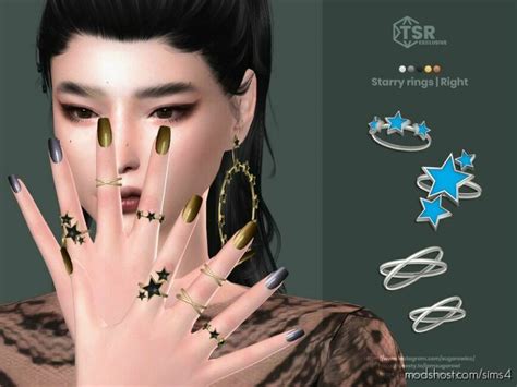 Starry Rings Right Sims 4 Accessory Mod Modshost