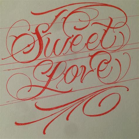 Sweet Love Sketch Graffiti Lettering Hand Lettering Alphabet