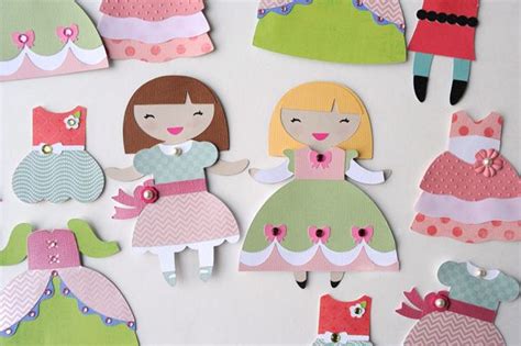 Pretty Paper Dolls With The Cricut Paper Dolls Cricut Crafts Cricut