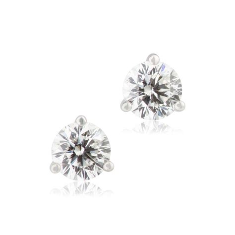 Ben Bridge Signature Diamond Stud Earrings 18k 1 Ctw