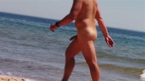 On A Nude Gay Beach Guy With Huge Dick Passing By Xxx Mobile Porno