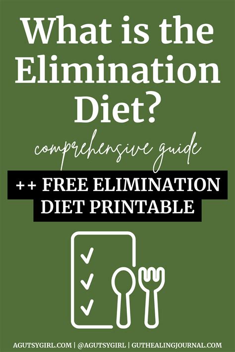 Printable Elimination Diet A Gutsy Girl®