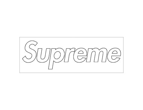 Printable Supreme Logo Printable Word Searches