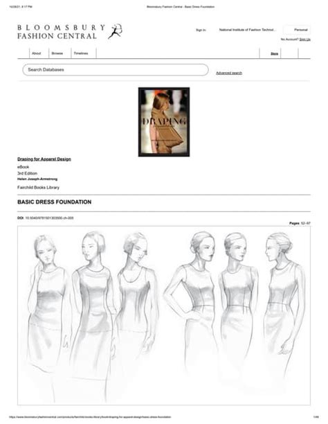 Bloomsbury Fashion Central Basic Dress Foundation Pdf