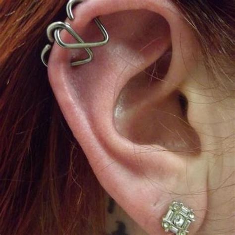 There's this double helix piercing, triple helix piercing, and forward helix piercings with options for double and triple forwards. How to Care for a Helix or Forward Helix Piercing | TatRing