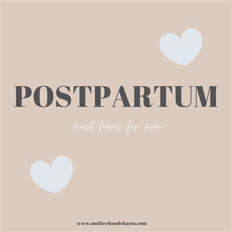 My must have Postpartum items in 2020 | Postpartum must haves, Must haves, Postpartum