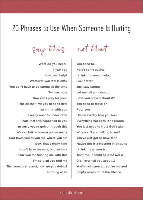 Say This Not That 20 Phrases To Use When Someone Is Hurting