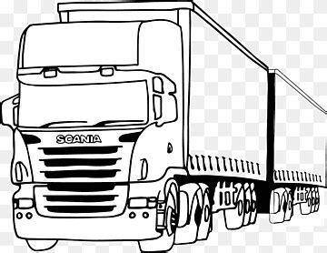 Volvo Truck Coloring Pages Sketch Coloring Page