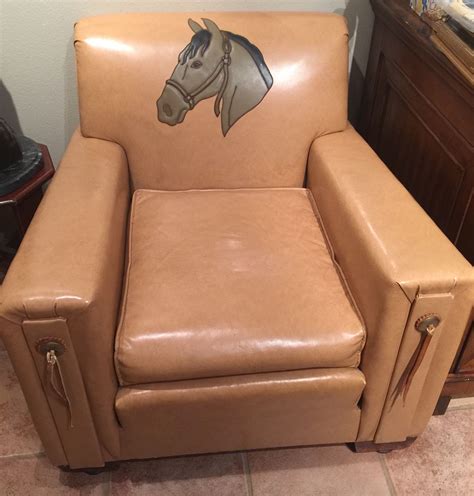 Western / Cowboy all original armchair with sofa bed from 1950s. $60