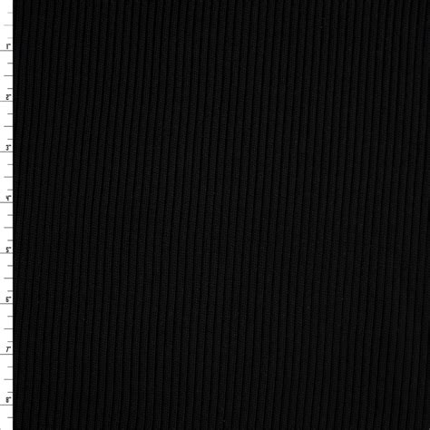 Cali Fabrics Black Extra Heavyweight 16” Tubular Rib Knit ‘carhartt