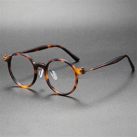 high quality handmade acetate eyeglasses for men and women optical pure titanium vintage simple