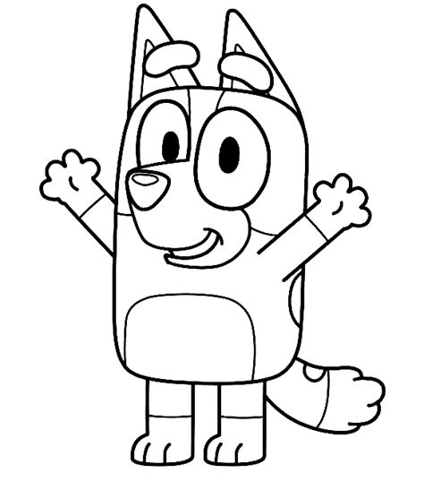 Coloring Page Bluey