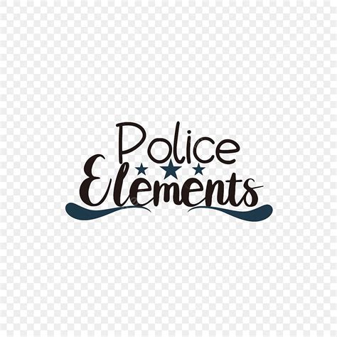 Svg Negro Dibujos Animados Policía Elemento Inglés Alfabeto Azul