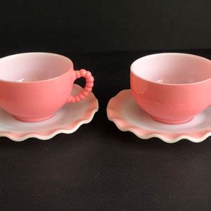 Complete Your Set Vintage Milk Glass Crinoline Pink Hazel Etsy