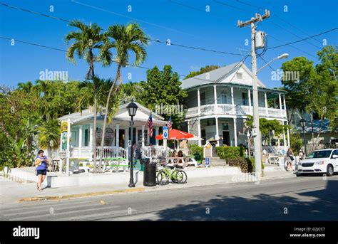 Key West Florida Usa May 01 2016 Typical Florida Houses In Duval