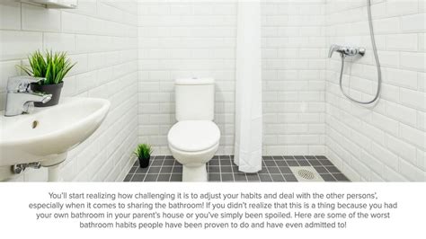 People’s Worst Bathroom Habits Revealed