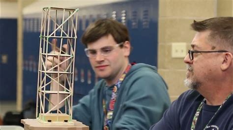 Andover Middle School Students Create Earthquake Resistant Towers Youtube