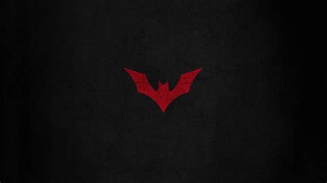 Hd Wallpaper Red Batman Logo Batman Beyond Batman Symbol Black