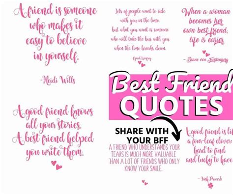 Share these kind quotes about friendship with your best friends. 20+ Awesome best friend quotes to share with a friend ...
