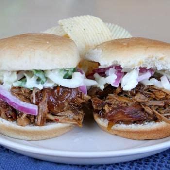 They feel like they have been catered. Slow Cooker Pulled Pork Sliders with Bourbon- Peach Barbecue Sauce Recipe | Slow cooker pulled ...