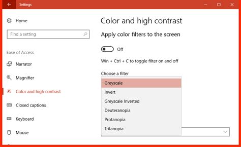 Windows 10 Tip How To Turn On Color Filters To Grayscale Your Whole