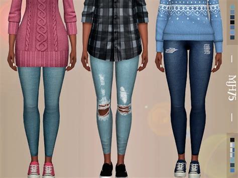 Margeh 75s S4 Accessory Jeans Pack 2 Sims 4 Cc Skin Sims Cc Womens
